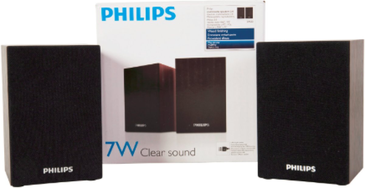 Philips USB luidsprekers voor notebooks & Laptops | Philips Speaker Set | 7W | Clear sound